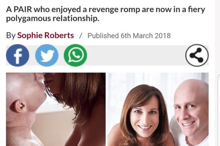 Daily Star Article March 6, 2018 - Swinger Couple