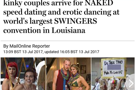 Daily Mail Article July 13, 2018 - Kinky couples...