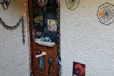 Halloween door decorations