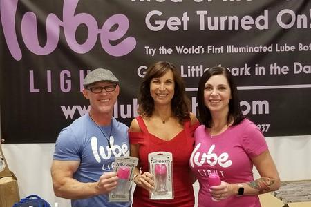 Carol with Erin and Aaron from Lube Light