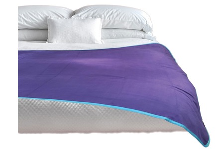 Throws of Passion 100% Waterproof Blanket - Reversible Purple/Turquoise - Jumbo Size 80"x60"